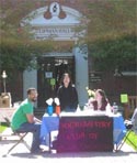 BioChem Club stationed by Lipman Hall